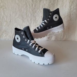 Converse | Shoes | Womens Converse Lugged Leather Chuck Taylor All Star  Platform Black Siz | Poshmark